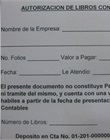 Boleta para depósito en cuenta